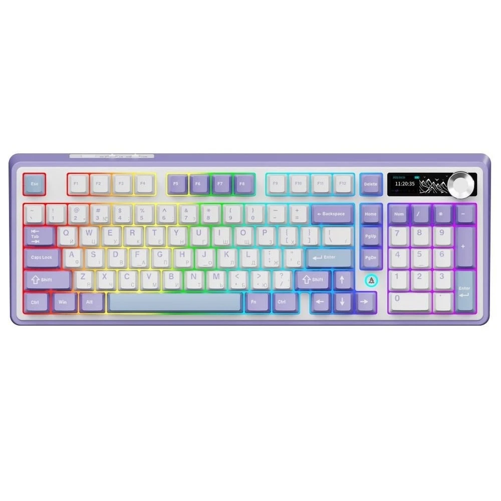 Клавіатура Ajazz AK980 Clear Sky Switch Purple (AK980-CS-PWB) (UA)