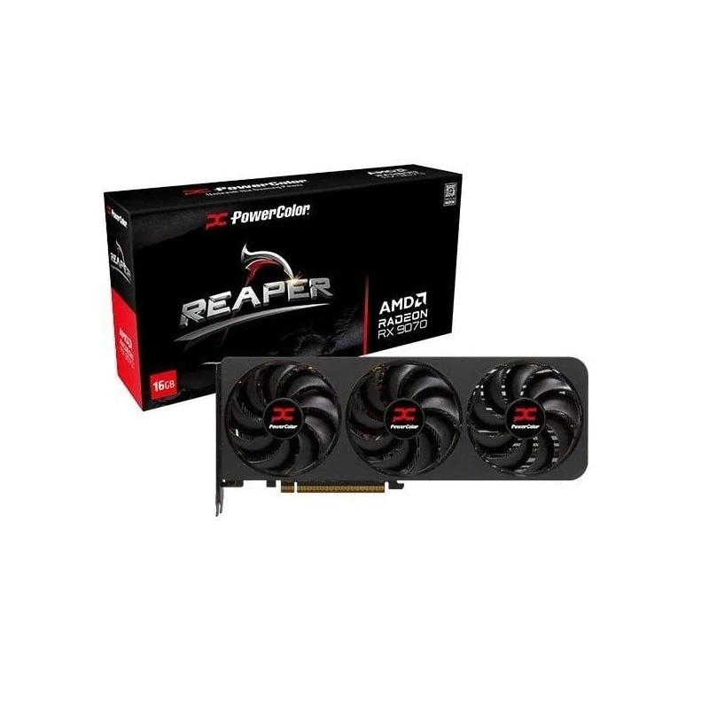 Відеокарта AMD Radeon RX 9070 XT 16GB GDDR6 Reaper PowerColor (RX9070XT 16G-A)