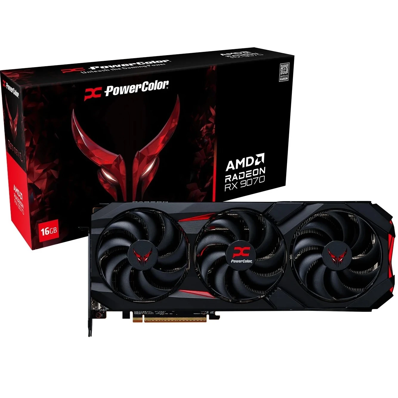Відеокарта AMD Radeon RX 9070 16GB GDDR6 Red Devil PowerColor (RX9070 16G-E/OC)