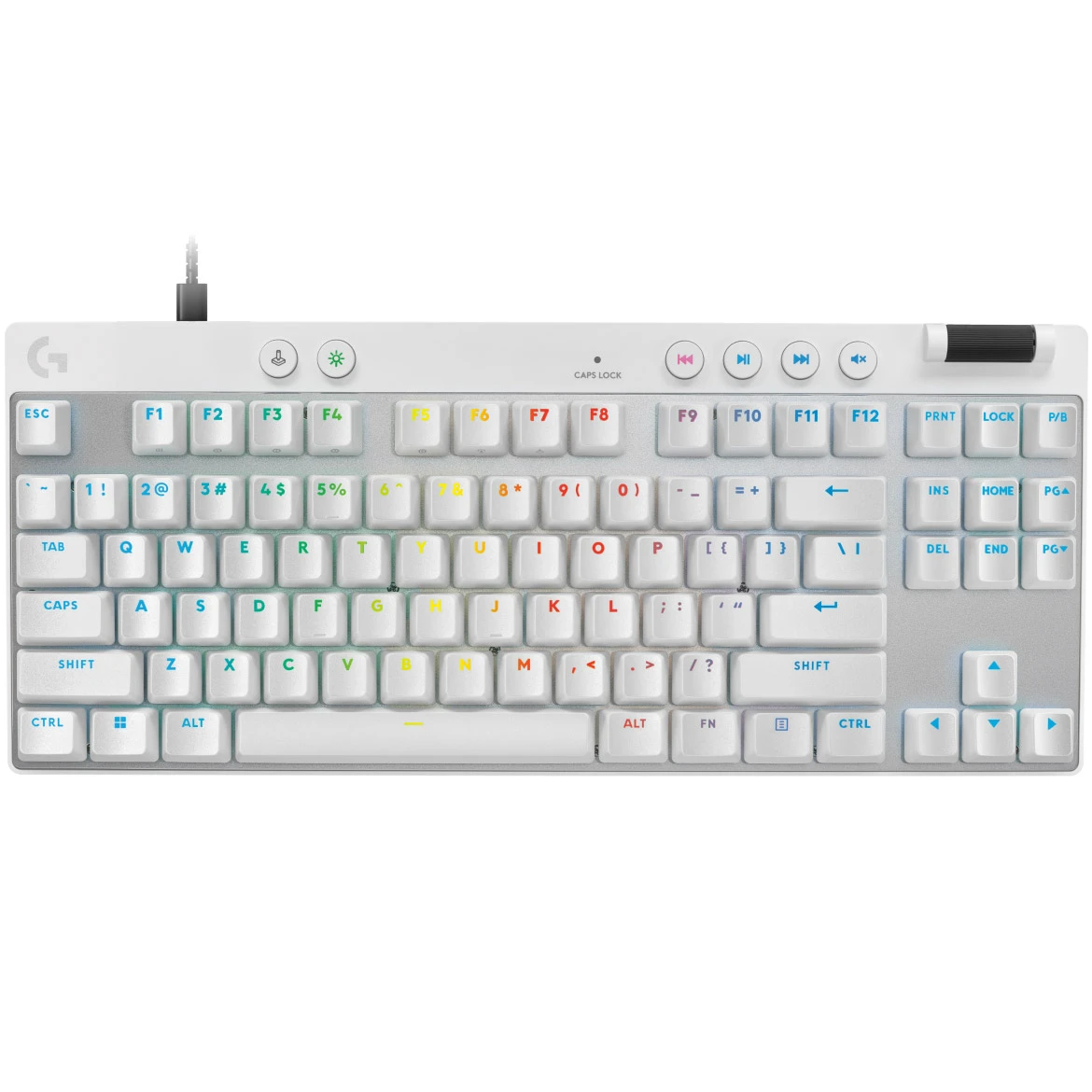 Клавіатура Logitech G PRO X TKL Rapid White (920-013242) (UA)