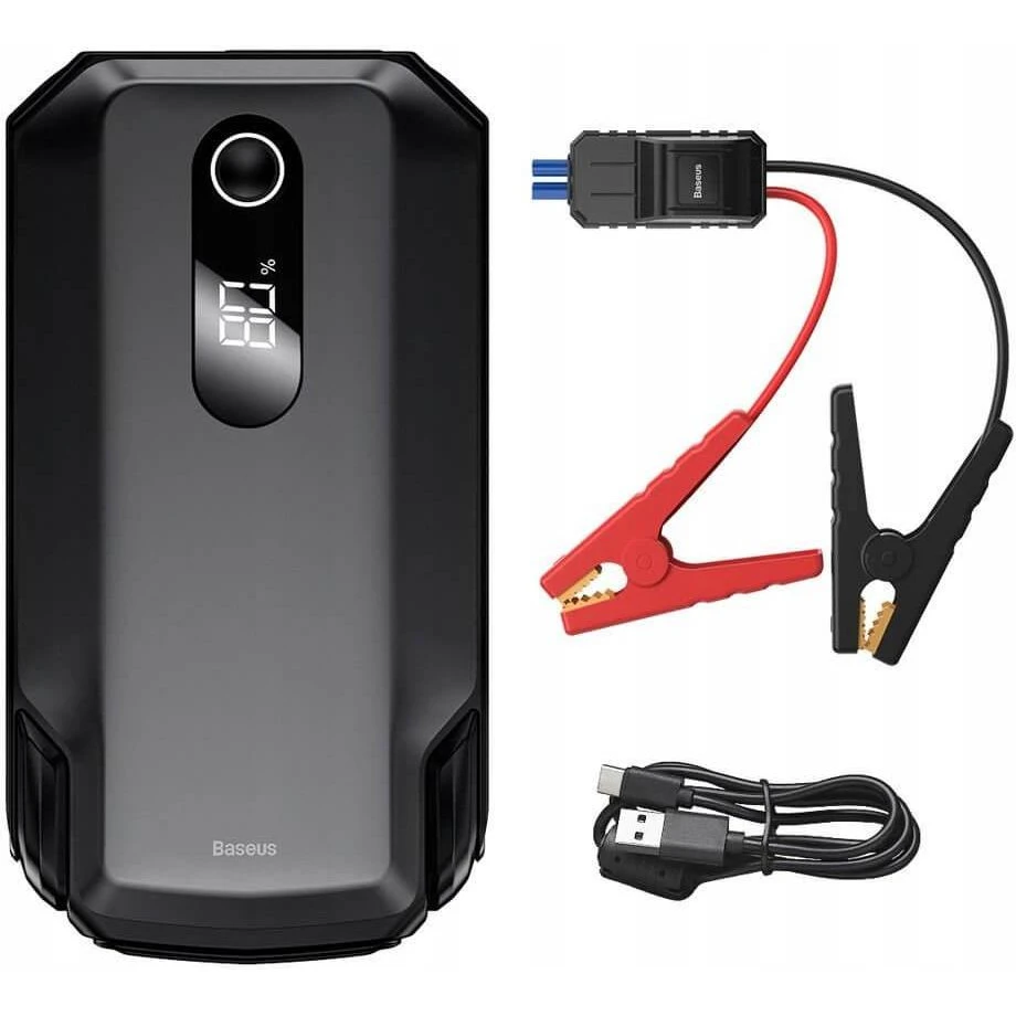 Мобильная батарея Автономное пусковое устройство (бустер) Baseus Super Energy Max Car Jump Starter 20000mAh Black (CGNL020001)