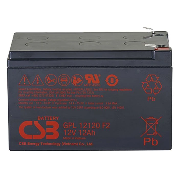 Акумуляторна батарея CSB 12В 12 Ач (GPL12120 F2) (UA)