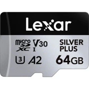 Lexar 64GB microSDXC class 10 UHS-I U3 V30 A2 Professional Silver (LMSSIPL064G-BNANG) (UA)