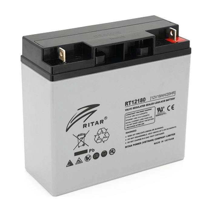 Акумуляторна батарея Ritar RT12180GL5, 12V 18.0Ah (RT12180GL5) (UA)