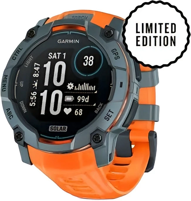 Смарт-часы Garmin Instinct 3 50mm Solar Twilight with Solstice Band (010-02935-01)