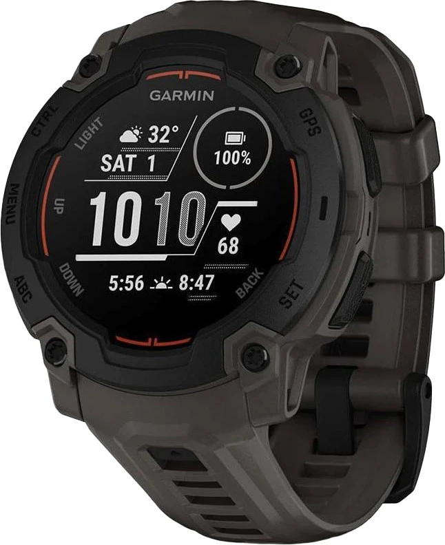 Смарт-часы Garmin Instinct E 45mm Black with Charcoal Band (010-02933-00/13)