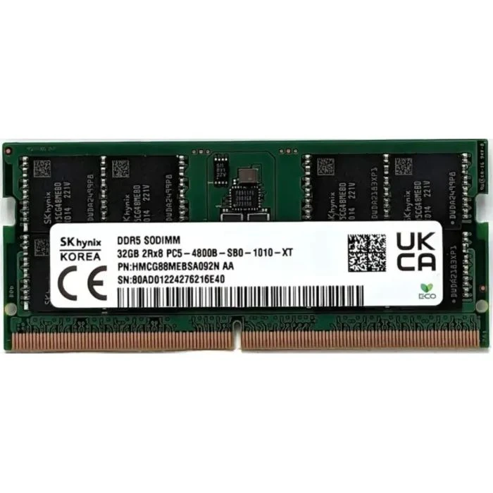 Оперативна пам'ять SoDIMM DDR5 32GB 4800 MHz Hynix (HMCG88MEBSA092N) (UA)