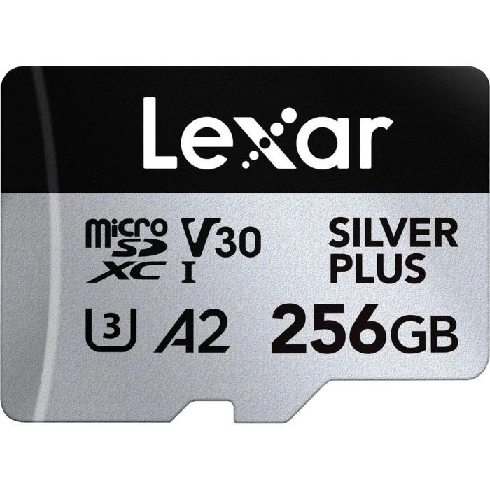 Карта пам'яті Lexar 256GB microSDXC class 10 UHS-I U3 V30 A2 Professional Silver (LMSSIPL256G-BNANG) (UA)