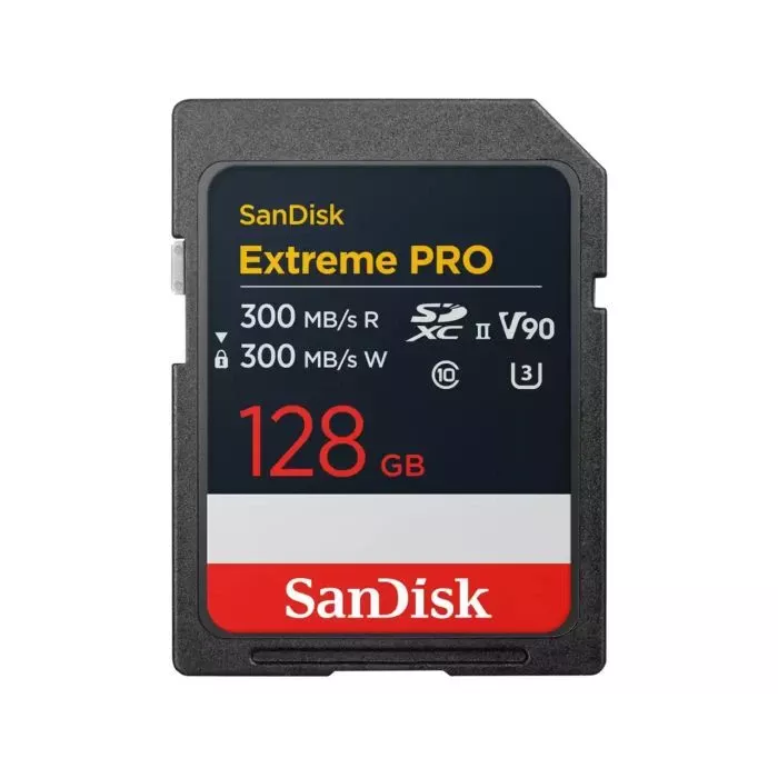 Карта пам'яті SanDisk 128GB SD class 10 UHS-II U3 V90 Extreme Pro (SDSDXDM-128G-GN4IN) (UA)