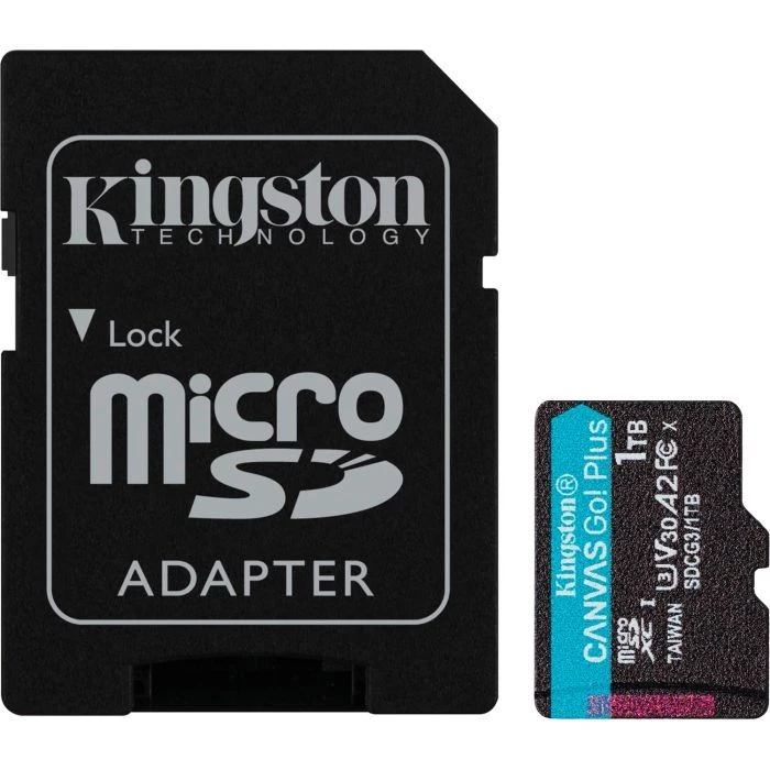 Карта памяти Kingston 1TB microSDXC сlass 10 UHS-I U3 V30 A2 Canvas Go Plus G4 (SDCG4/1TB) (UA)