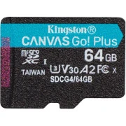 Kingston 64GB microSDXC class 10 UHS-I U3 V30 A2 Canvas Go Plus G4 (SDCG4/64GBSP) (UA)
