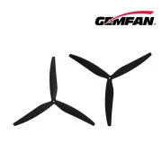 Пропелер для дрона Gemfan 1507 Glass Fiber Nylon 3 Blade 1CW/1CCW - Чорний (PMGN1507-3B) (UA)