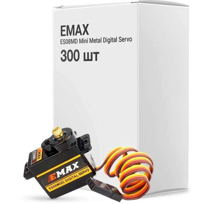 Сервопривід для дрона Emax ES08MD Mini Metal Digital Servo упаковка 300 шт. (0102003023BOX) (UA)