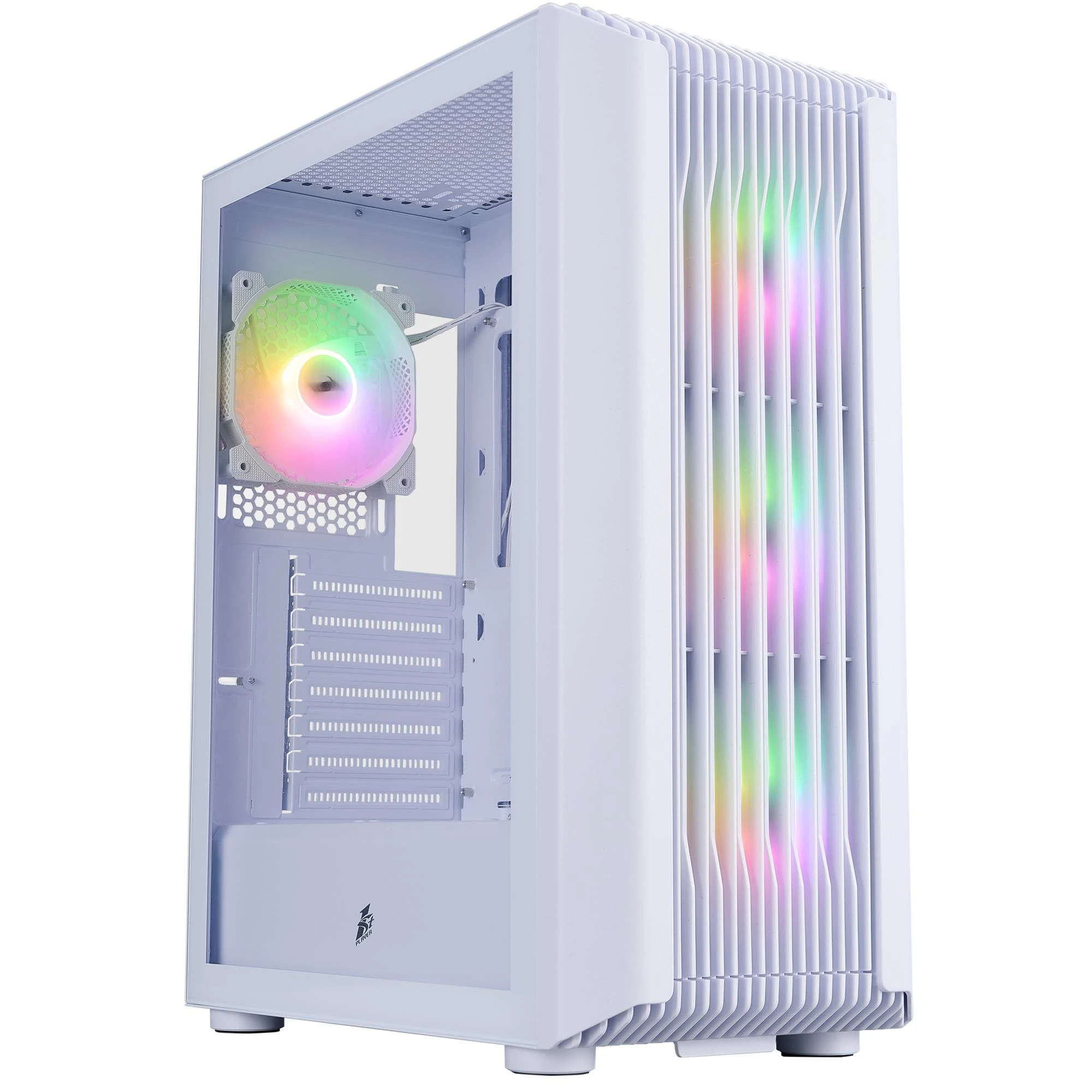 Корпус 1stPlayer H6-WH-4F7-W White без БП (UA)