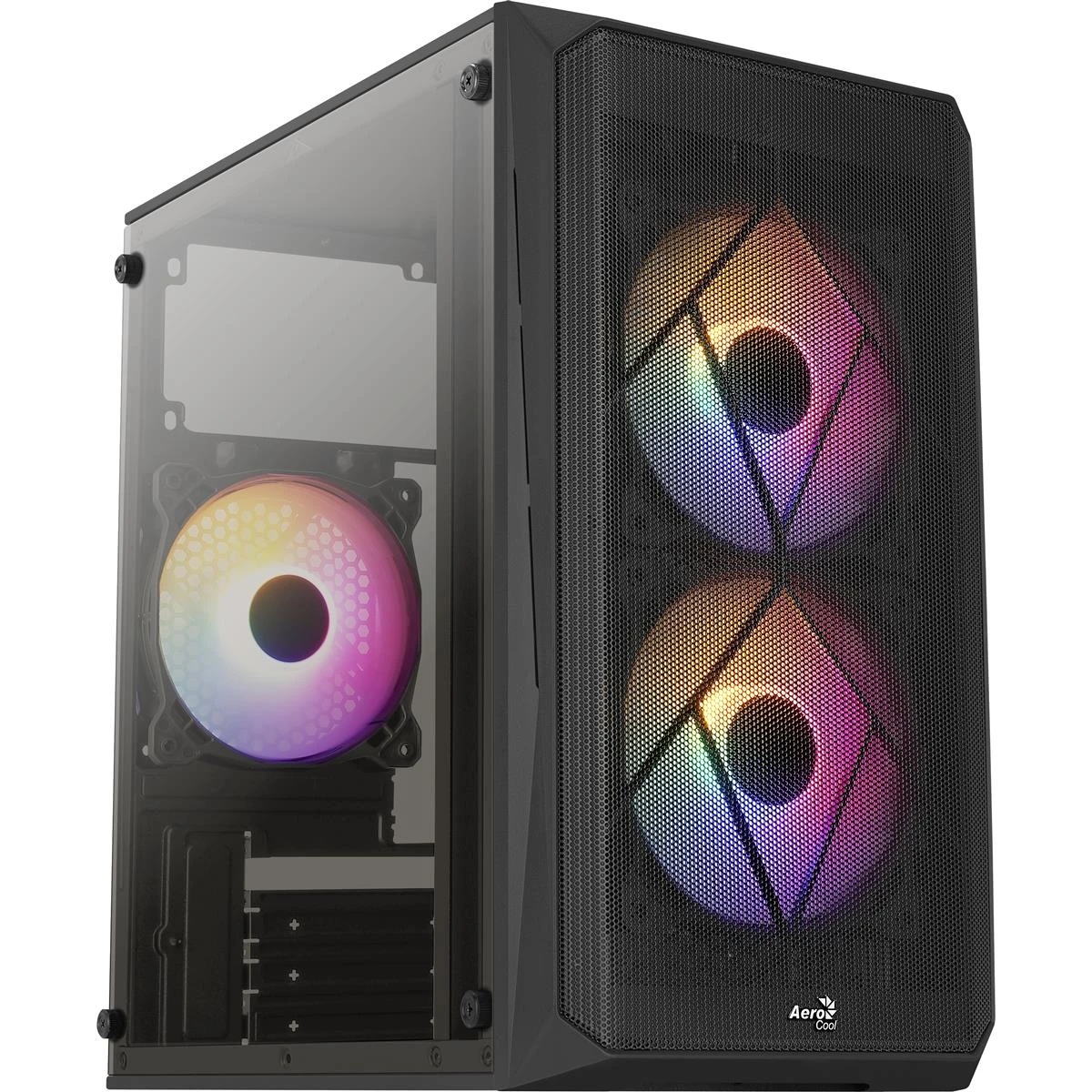 Корпус AeroCool CS-107-A-BK-v2 (ACCX-PC14002.11) Black 600W (UA)