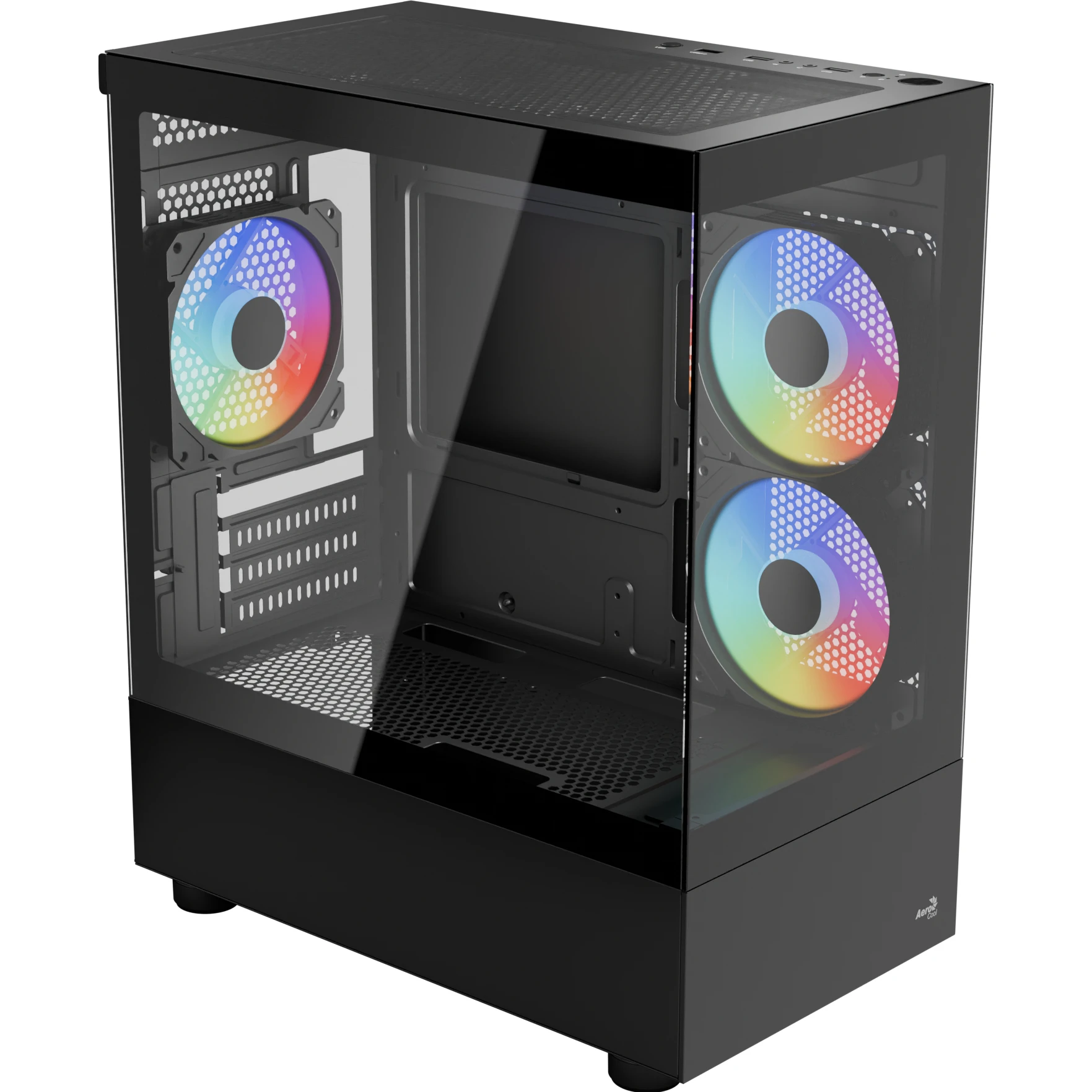 Корпус AeroCool Viewport Mini-G-BK-v2 (ACCM-ES09133.11) Чорний без БП (UA)
