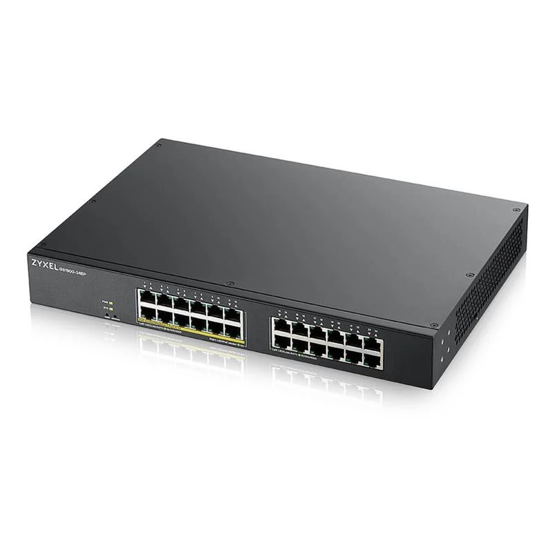 Комутатор ZYXEL GS1900-24EP (GS1900-24EP-EU0101F) (12xGE PoE, 12хGE, макс. POE 130W, WebSmart)