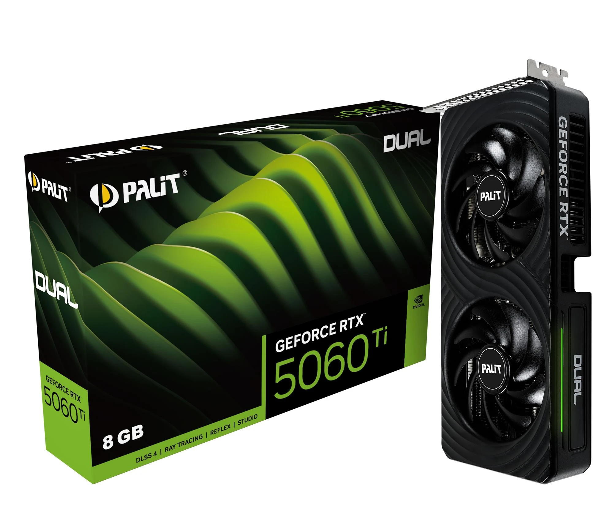 Відеокарта Palit GeForce RTX 5060 Ti Dual 8GB GDDR7 DLSS4 (NE7506T019P1-GB2062D) EU