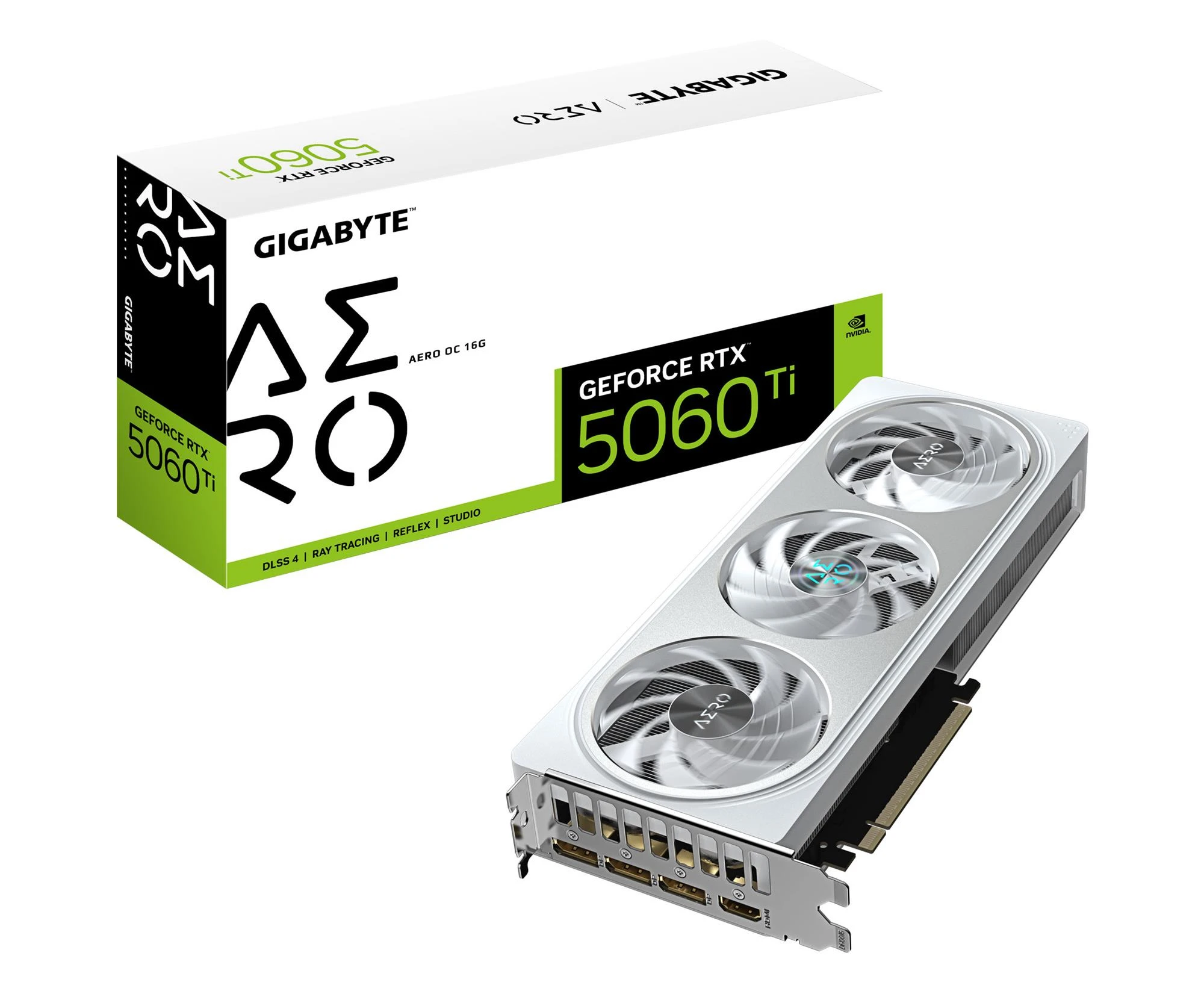 Відеокарта Gigabyte GeForce RTX 5060 Ti Aero OC 16GB GDDR7 DLSS4 (GV-N506TAERO OC-16GD) EU