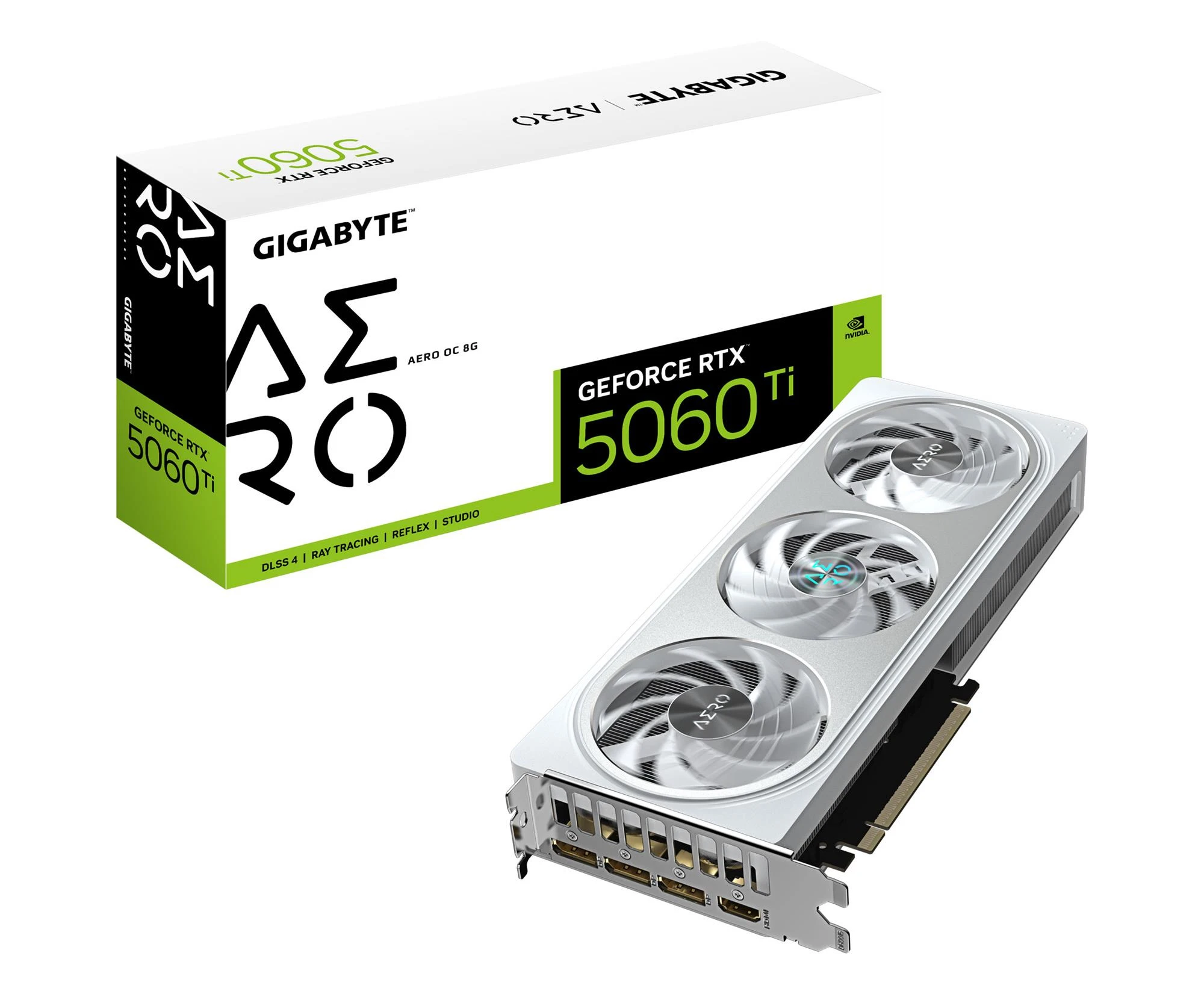 Видеокарта Gigabyte GeForce RTX 5060 Ti Aero OC 8GB GDDR7 DLSS4 (GV-N506TAERO OC-8GD) EU