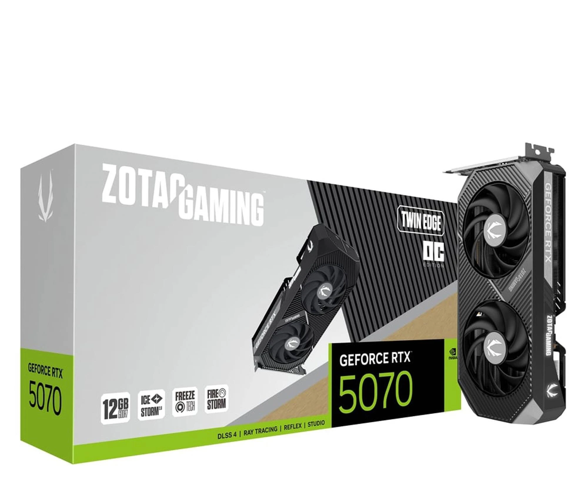 Відеокарта Zotac GeForce RTX 5070 Twin Edge OC 12GB GDDR7 DLSS4 (ZT-B50700H-10P) EU