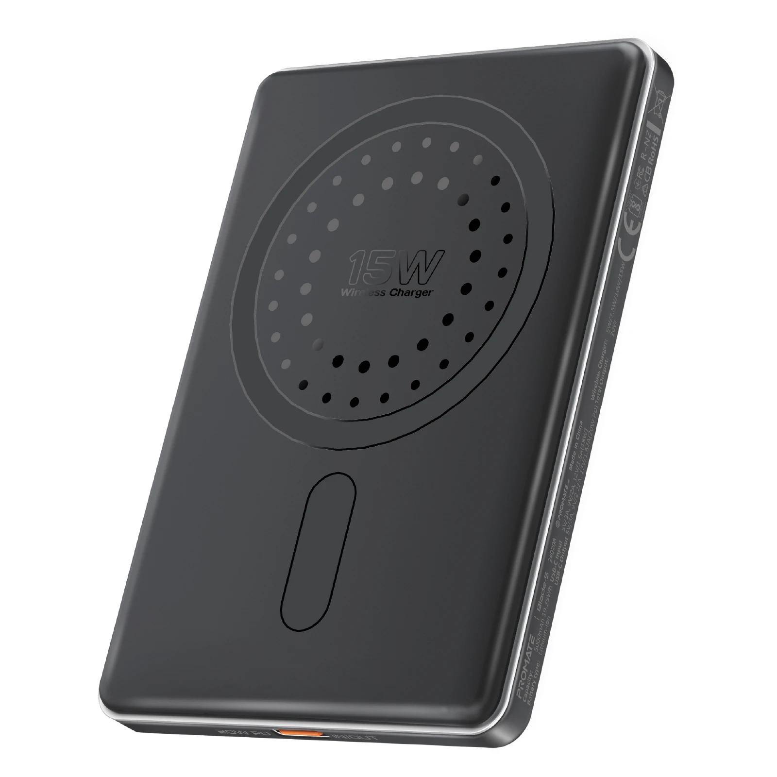 Мобільна батарея Promate Blade-5 5000mAh 20W Black