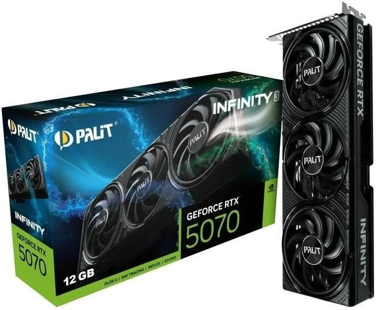 Видеокарта Palit GeForce RTX 5070 Infinity 3 (NE75070019K9-GB2050S)