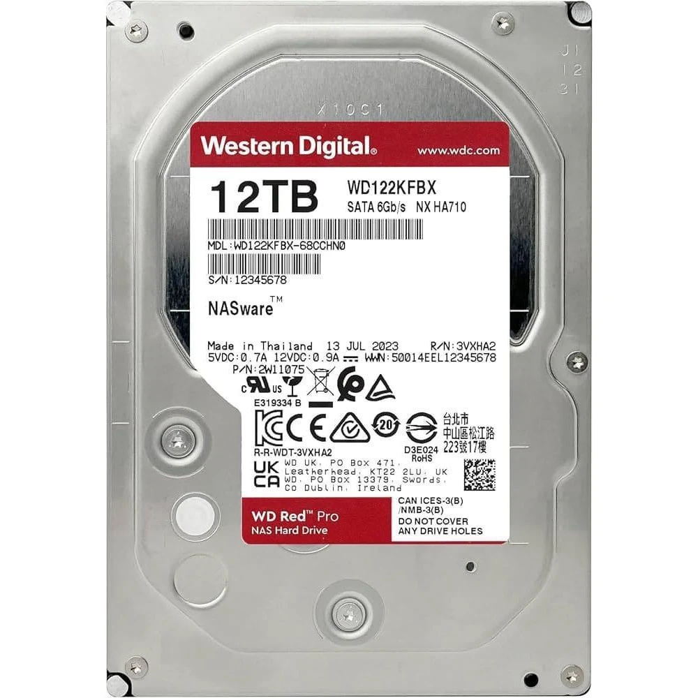 Жорсткий диск WD Red Pro 12 TB (WD122KFBX) (UA)