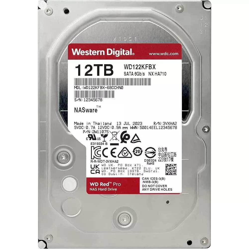 Жесткий диск WD Red Pro 12 TB (WD122KFBX) (UA)