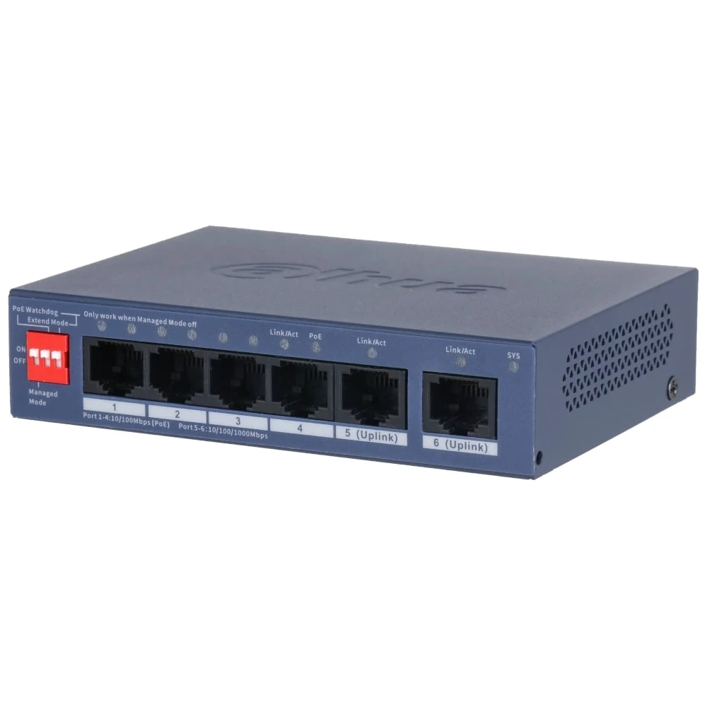 Коммутатор Dahua DH-CS4006-4ET2GT-36 PoE (UA)