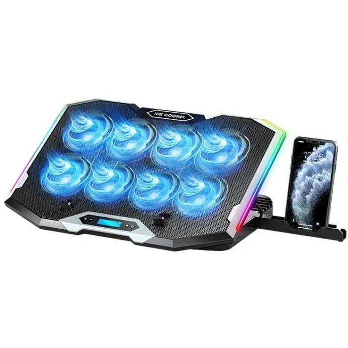 Подставка для ноутбука IceCoorel 10-17 RGB (K10) (UA)