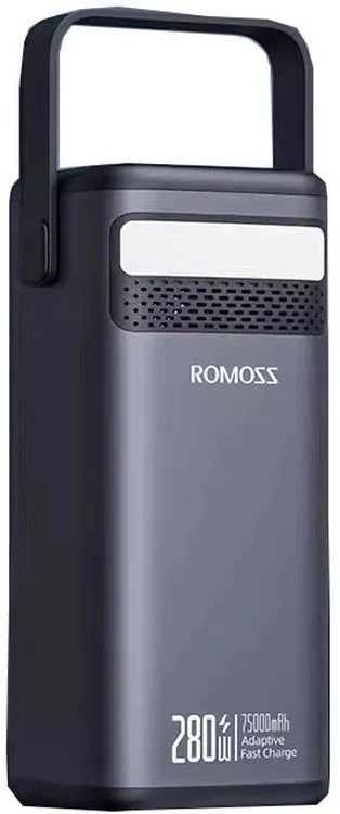 Мобільна батарея Romoss PMT75 75000mAh Black (PMT75-1E2-2133H)