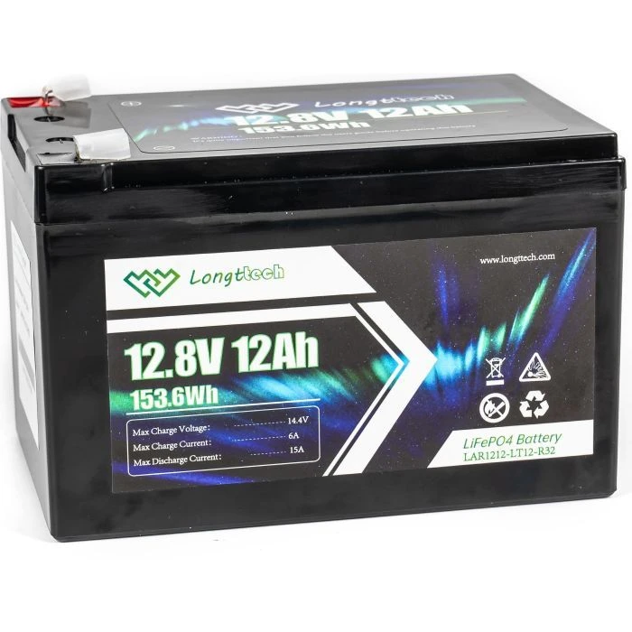 Акумуляторна батарея LiFePo4 Longttech LiFePO4 12.8V - 12Ah (LAR1212-LT12-R32) (UA)
