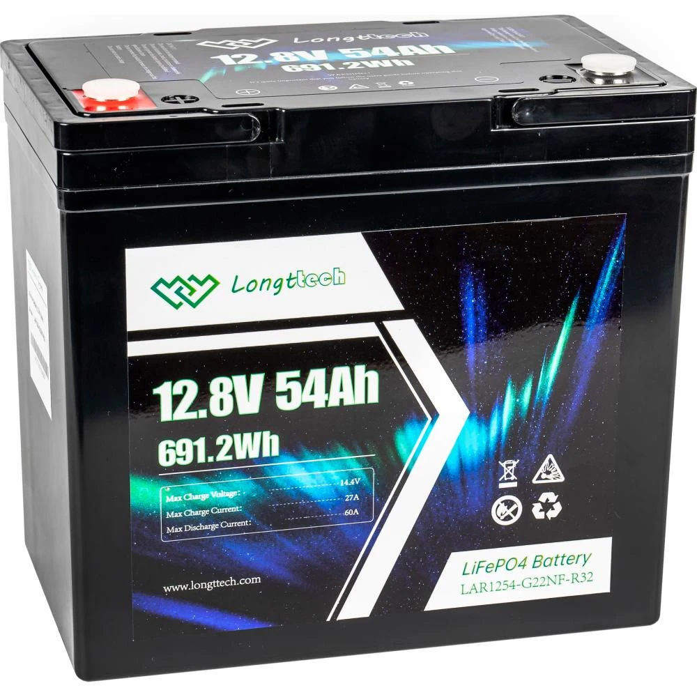 Аккумуляторная батарея Longttech LiFePo4 12.8V 54Ah (LAR1254-G22NF-R32) (UA)