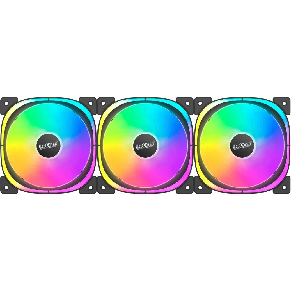 Вентилятор PCCooler EF120 ARGB Black 3-Pack (F3-L120BKAM3-GL) (UA)