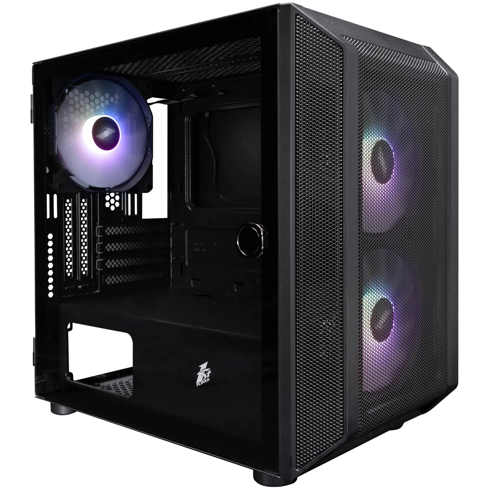 Корпус 1stPlayer D3-BK-3F7-14 Black без БП (UA)