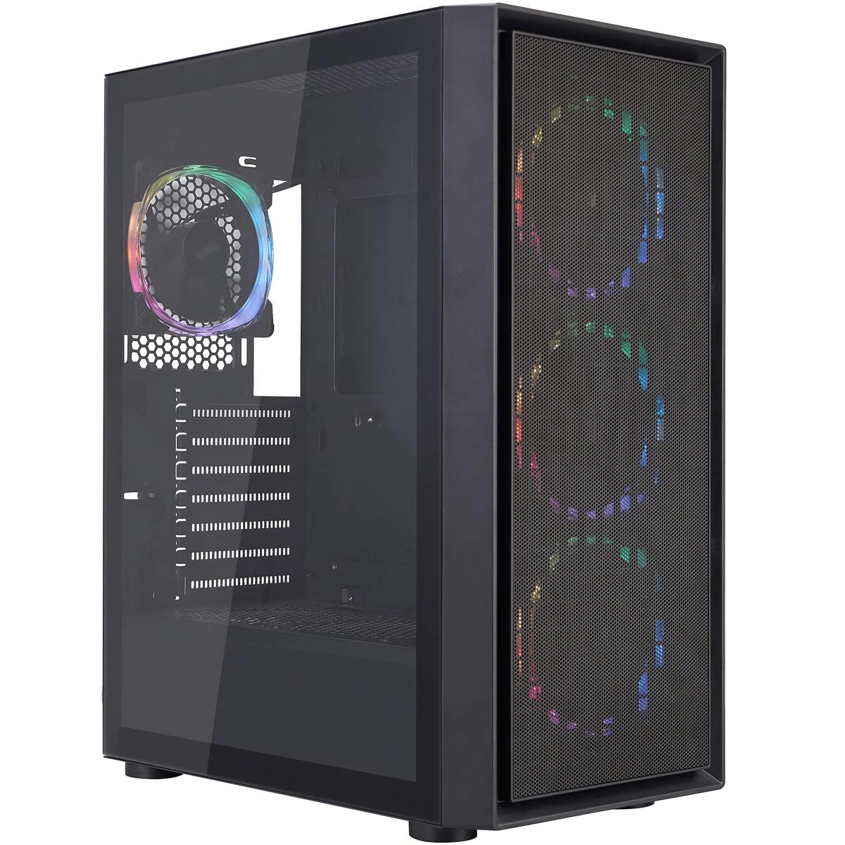 Корпус 1stPlayer Go6-BK-4FS7 Black без БП (UA)