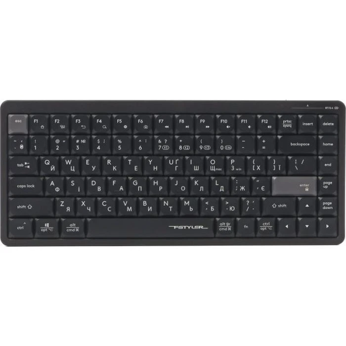 Клавіатура A4Tech FBX53C Wireless/Bluetooth UA Black (4711421001908) (UA)