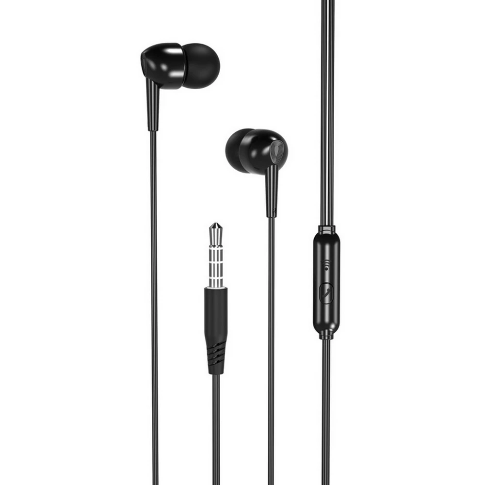 Гарнитура XO EP37 In-ear Earphone Black (6920680877881)