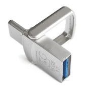 USB 3.0 128GB Type-C T&G Metall Series 104 Silver (TG104TC-128G3)