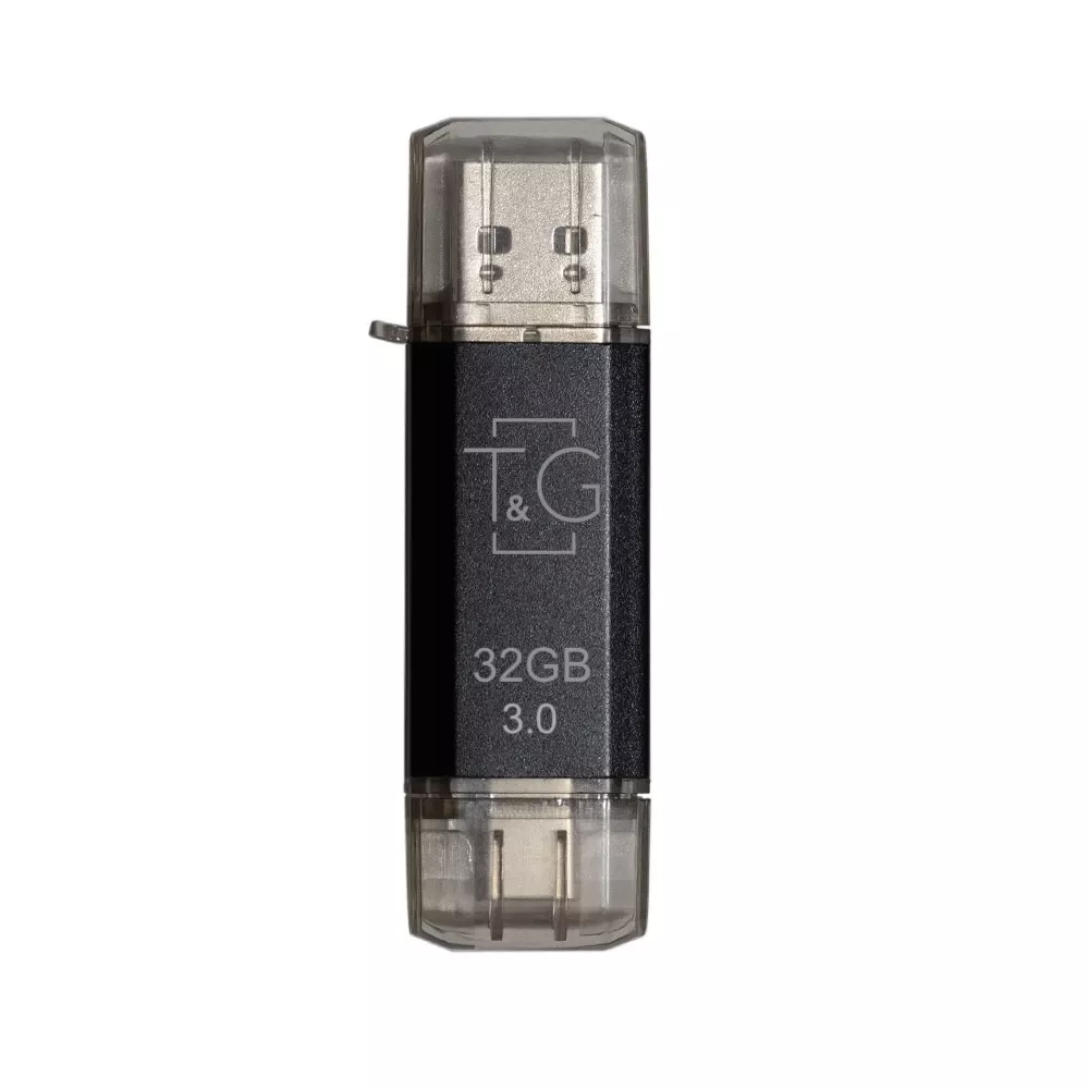 Флеш пам `ять USB 3.0 32GB Type-C T&G 009 Star Series Black (TG009TC-32GBK3)