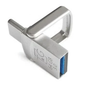 USB 3.0 64GB Type-C T&G Metall Series 104 Silver (TG104TC-64G3)