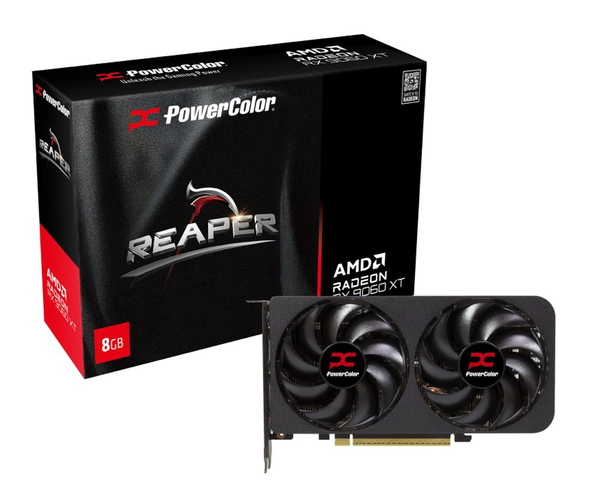 Відеокарта PowerColor Radeon RX 9060 XT Reaper 8GB GDDR6 (RX9060XT 8G-A) EU