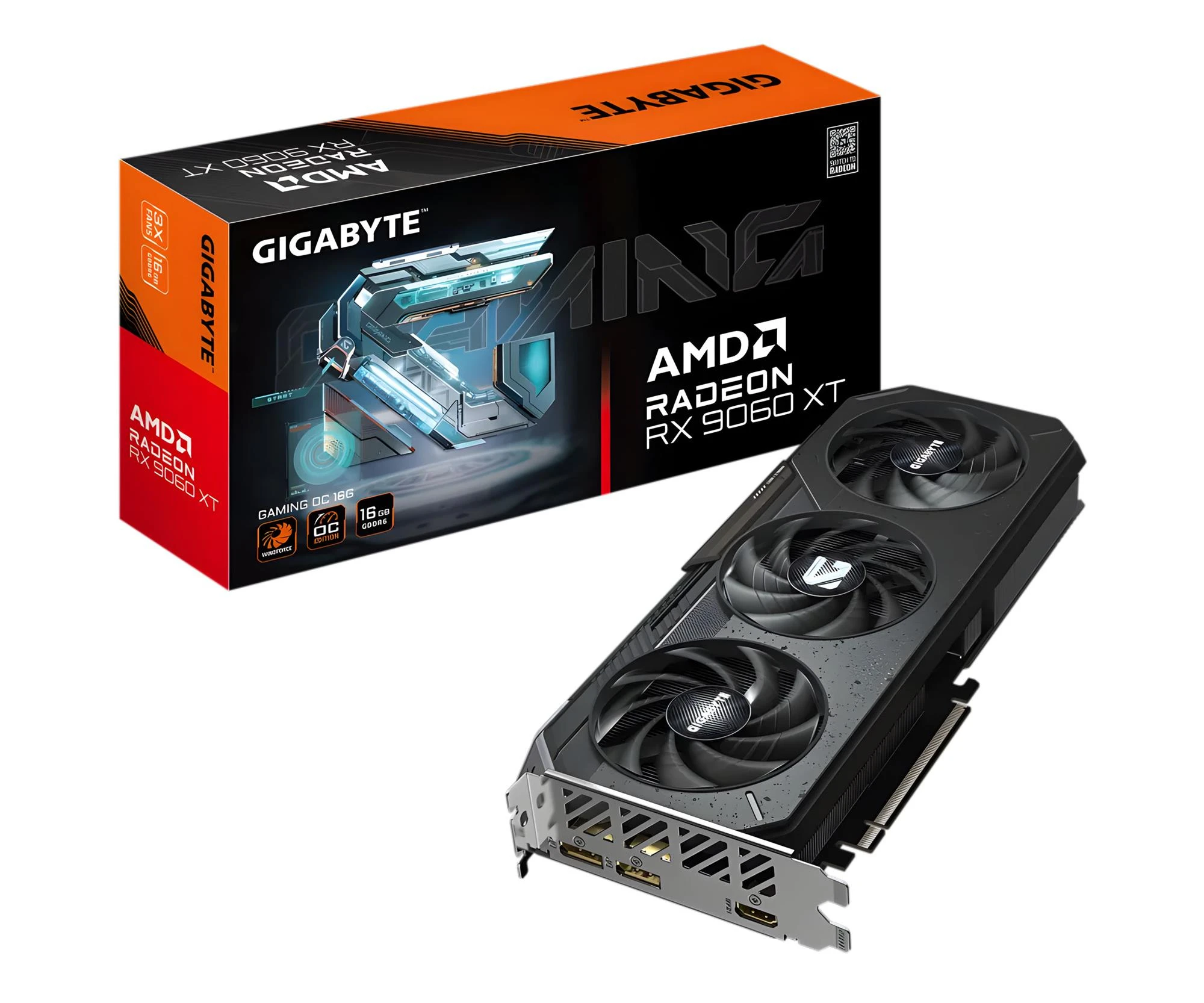 Відеокарта Gigabyte Radeon RX 9060 XT Gaming OC 16GB GDDR6 (GV-R9060XTGAMING OC-16GD) EU