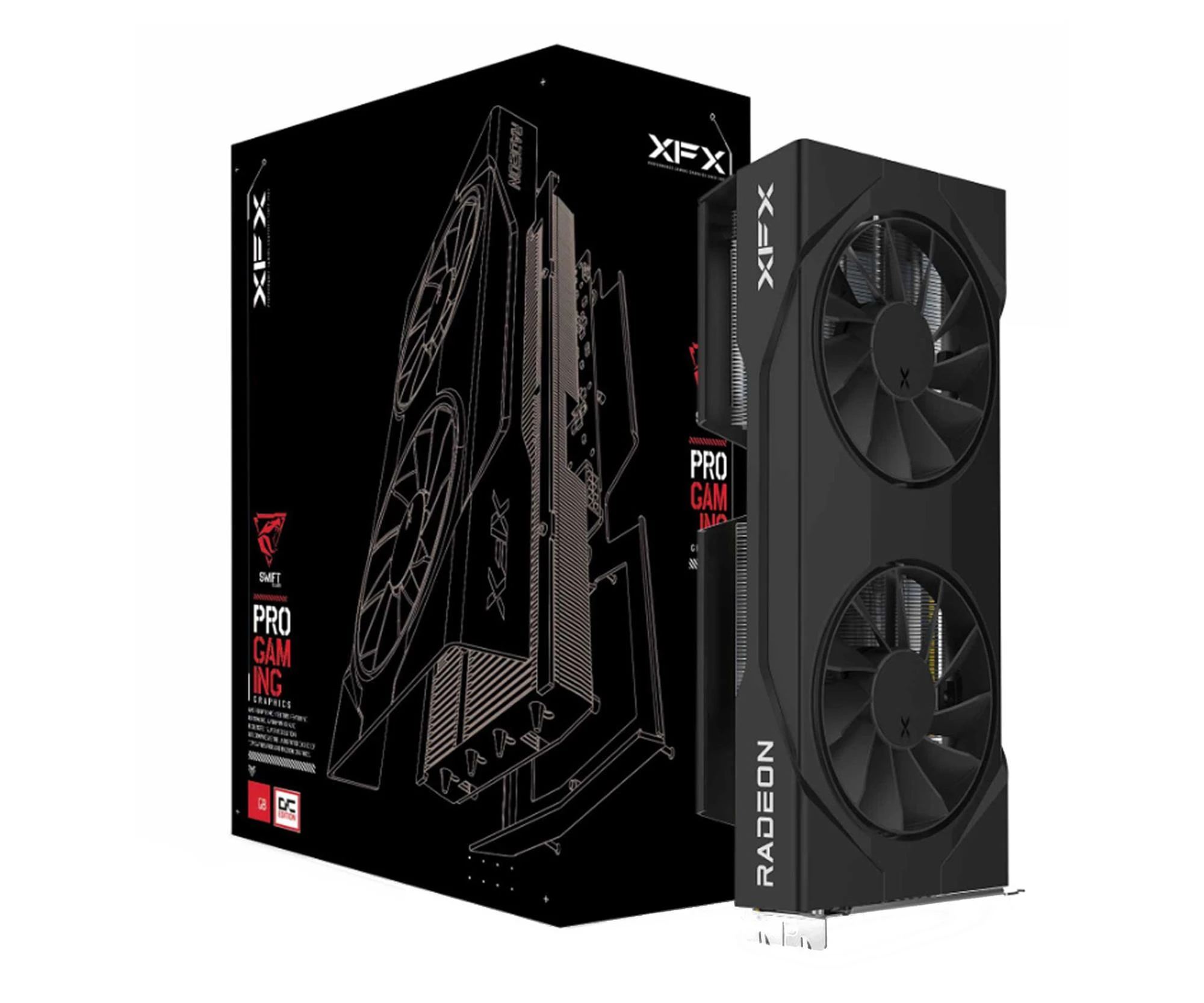 Відеокарта XFX Radeon RX 9060 XT Swift Gaming OC 16GB GDDR6 (RX-96TSW16BQ) EU