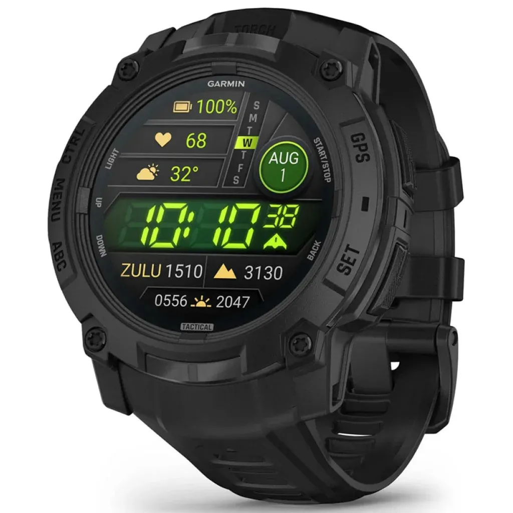 Garmin Instinct 3 50mm AMOLED Tactical Edition Black with Black Band (010-03020-50)