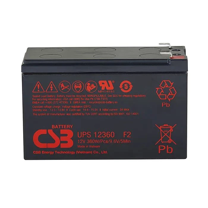 Аккумуляторная батарея CSB UPS123607F2 12V 7Ah (UPS123607F2) (UA)