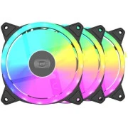 Кулер для корпусу PcCooler F3 T120 ARGB BK 3IN1 (UA)