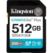 Kingston 512GB SDXC сlass 10 UHS-I U3 V30 Canvas Go Plus G4 (SDG4/512GB) (UA)