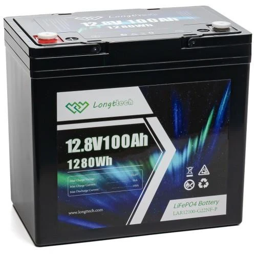 Акумуляторна батарея Longttech LiFePo4 12.8V 100 Ah (LAR12100-G22NF-P) (UA)